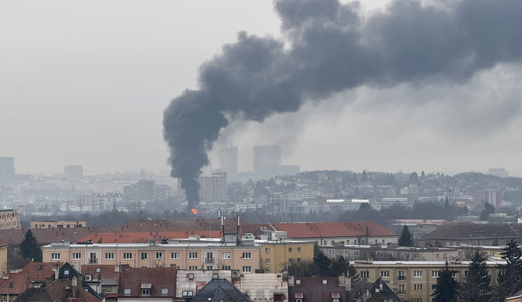 Požár v Michli, foto: x/blickyn
