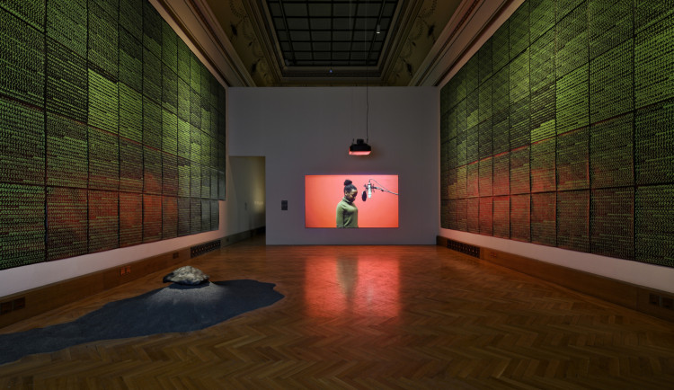 Poetics of Encryption, pohled do instalace, Galerie Rudolfinum