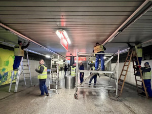 VIDEO: Stanice metra Florenc linky C zůstane kvůli průsaku vody zavřená několik dní