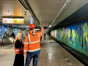 VIDEO: Stanice metra Florenc linky C zůstane kvůli průsaku vody zavřená několik dní