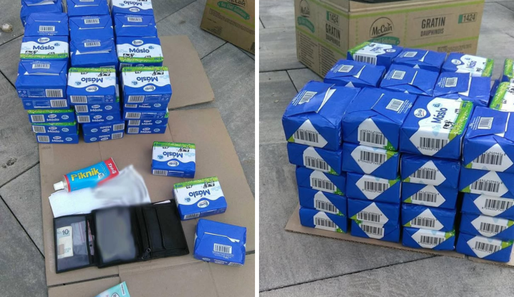 Z ukradeného másla se muž dlouho neradoval