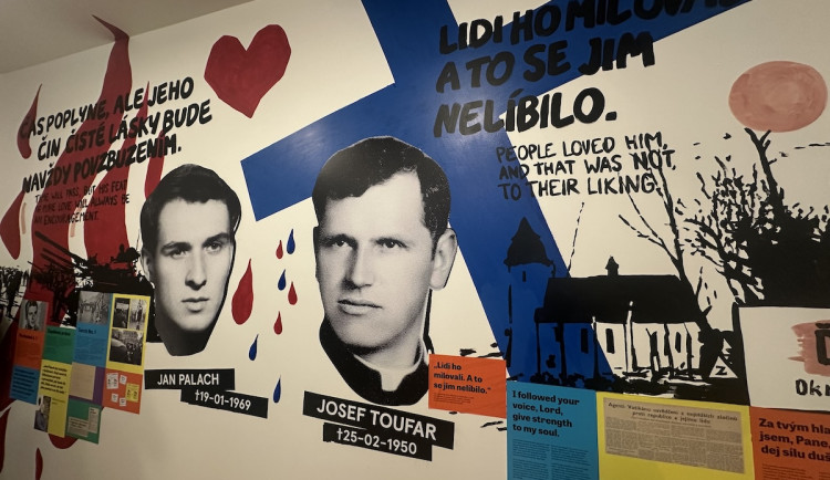 Mural v budoucí kavárně.