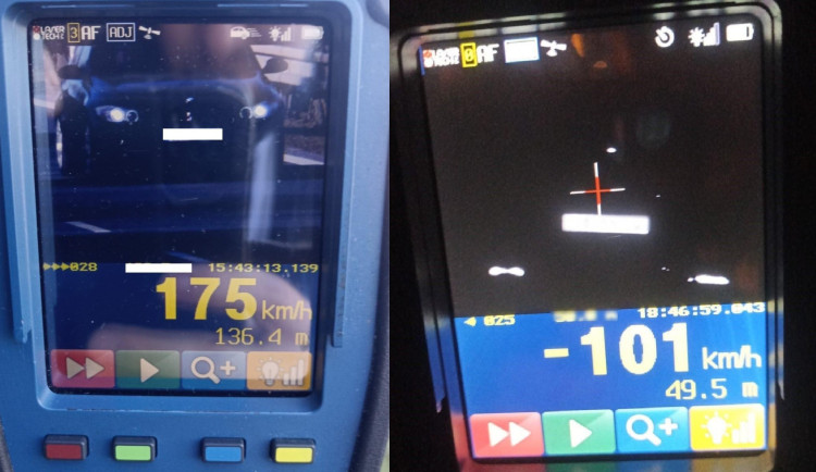 Řidič s BMW prosvištěl kolem policejního radaru rychlostí 175 km/h. Další jel na padesátce přes stovku