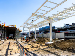 Na Masarykově nádraží v Praze vzniká nové nástupiště, cena modernizace vzrostla