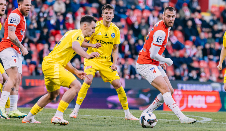 Fotbalisté Slavie v poháru vypadli s Olomoucí a přišli o možnost získat double