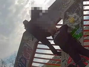 VIDEO: Kvůli selfíčku vylezl na tubus metra. Zpátky mu museli pomoci strážníci