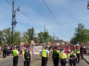 Blokáda Pochodu pro život v roce 2024