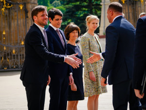 FOTOGALERIE: Prezident Pavel přijal na Hradě Zelenského při slavnostním ceremoniálu