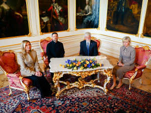 FOTOGALERIE: Prezident Pavel přijal na Hradě Zelenského, řešili mírová jednání i poválečnou obnovu