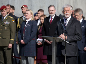 Je správné, že se stavíme za práva napadené Ukrajiny, řekl prezident při pietním aktu na Vítkově