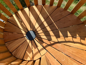 Nebušice mají novou rozhlednu, navrhli ji studenti architektury ČVUT