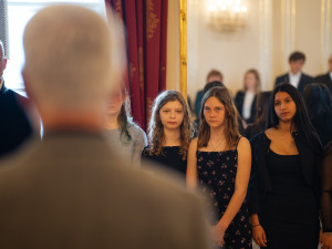 Prezidentský pár přijal na Hradě děti z dětských domovů, které hrály ve filmu Amerikánka