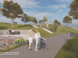 U metra Opatov začali stavět parkovací dům, vejde se do něj pět set aut