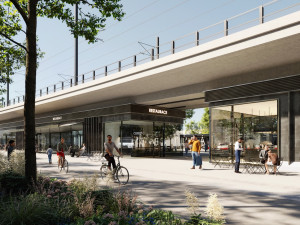 VIZUALIZACE: Prostor pod tratí mezi Bubny a Výstavištěm vyplní vestavby