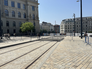 Začíná stavba tramvajové trati vedle Národního muzea, primátor nadšený není
