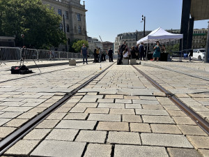 Začíná stavba tramvajové trati vedle Národního muzea, primátor nadšený není