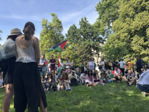 V Praze se demonstrovalo za Palestinu, zazněla tvrdá kritika Izraele a české vlády