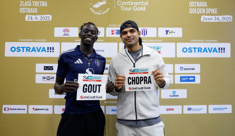 Zlatá tretra je vyprodaná. Chopra a Gout se těší na diváckou kulisu v Ostravě