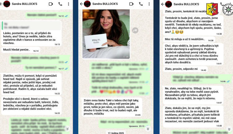 Podvodník se vydával za Sandru Bullock.