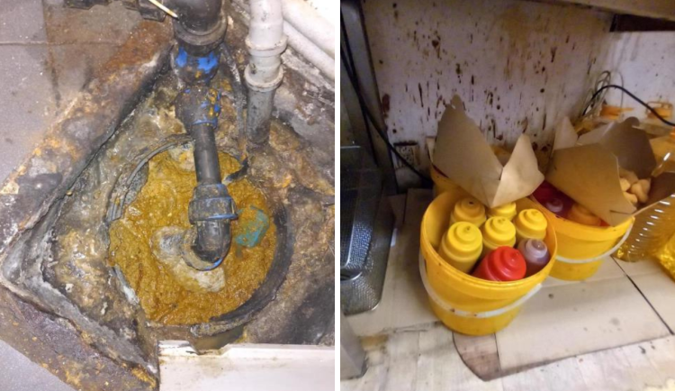 Jímka byla hned vedle toalety.