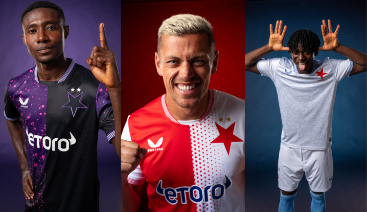 Slavia představila nové dresy, autorem je výtvarník Pasta Oner