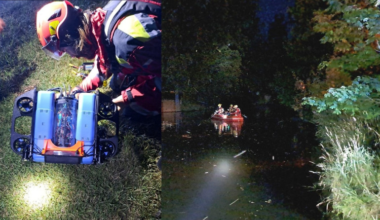 Tělo muže utonulého v řece našel po sedmi minutách nasazení speciální vodní dron