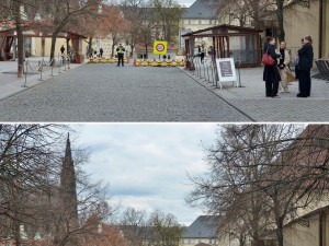 VIZUALIZACE: Pražský hrad bude mít nová kontrolní stanoviště, nahradí staré přístřešky