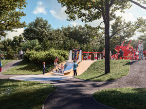 Praha 2 zrevitalizuje hřiště U Draka v Riegrových sadech za 32 milionů
