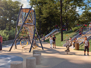 Praha 2 zrevitalizuje hřiště U Draka v Riegrových sadech za 32 milionů