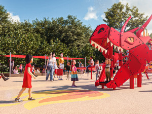 Praha 2 zrevitalizuje hřiště U Draka v Riegrových sadech za 32 milionů