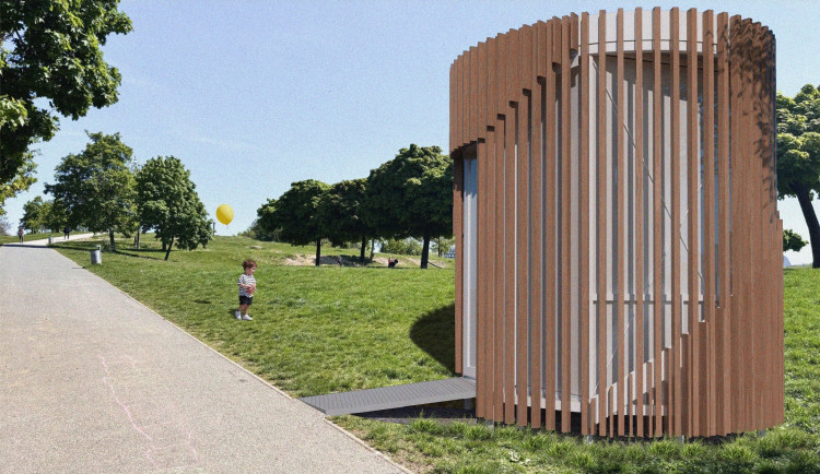 Park Parukářka bude mít novou veřejnou toaletu. Navrhli ji studenti architektury