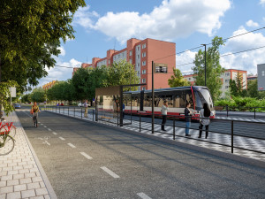 Začala stavba tramvajové trati do Malešic, potrvá do roku 2027