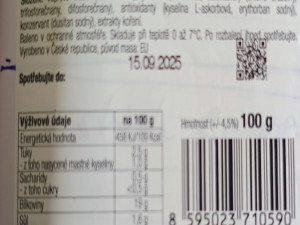 Státní veterinární správa stahuje z trhu šunku kvůli přítomnosti listerií