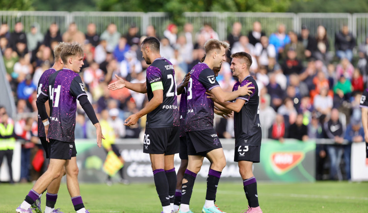 Fotbalisté Slavie vstoupili do domácího poháru výhrou 2:0 v Brozanech