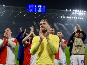 Největší zápas, co jsem kdy hrál. Brankář Slavie Markovič debutoval v LM s nulou
