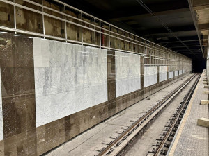 FOTO: Rekonstrukce metra Pankrác pokračuje, vzniká přestup mezi linkami C a D