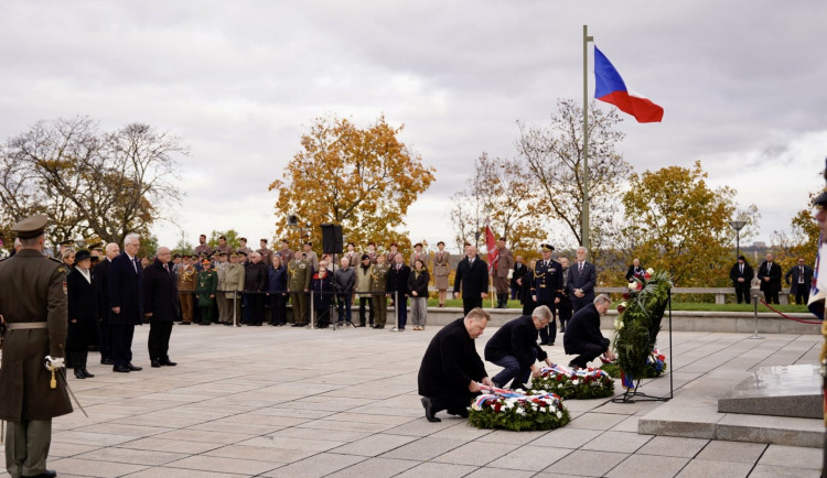 Na Vítkově si politici připomněli vznik státu.