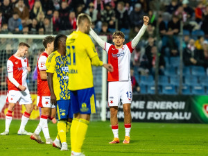 Fotbalisté Slavie vyhráli v poháru ve Zlíně, přerušili šňůru zápasů bez gólu