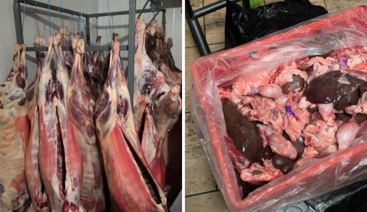 Maso znehodnotili barvou a bude zničeno.