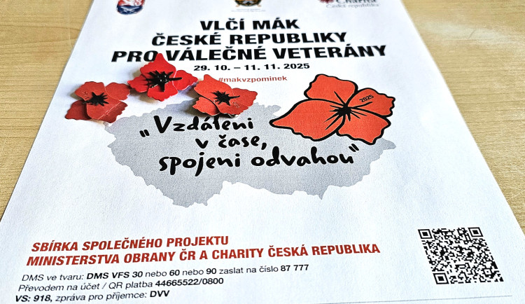 Vlčí máky na podporu válečných veteránů v Jablonci, přispět lze i digitálně