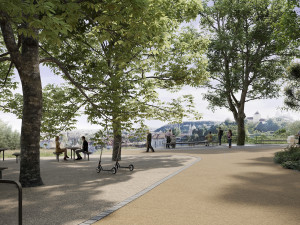 VIZUALIZACE: Obnova jezírka, nová cyklotrasa. Podívejte se, jak se změní Chotkovy sady