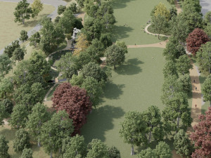 VIZUALIZACE: Obnova jezírka, nová cyklotrasa. Podívejte se, jak se změní Chotkovy sady