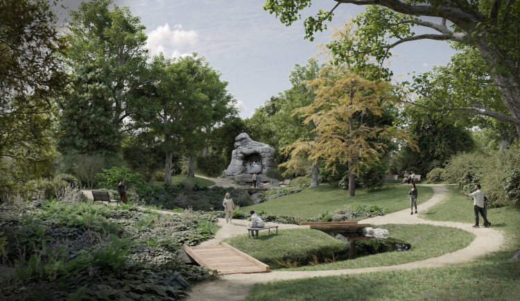 VIZUALIZACE: Obnova jezírka, nová cyklotrasa. Podívejte se, jak se změní Chotkovy sady