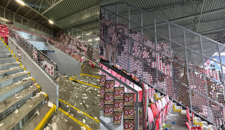 Zběsilé řádění fanoušků při rizikovém utkání mezi Plzní a Slavií vyšetřuje policie