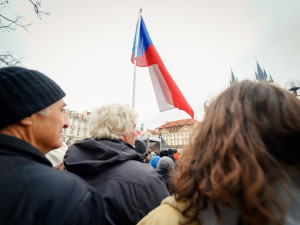 FOTO: Na protivládní demonstraci Milionu chvilek dorazily na Staromák tisíce lidí