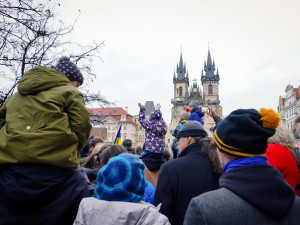 FOTO: Na protivládní demonstraci Milionu chvilek dorazily na Staromák tisíce lidí