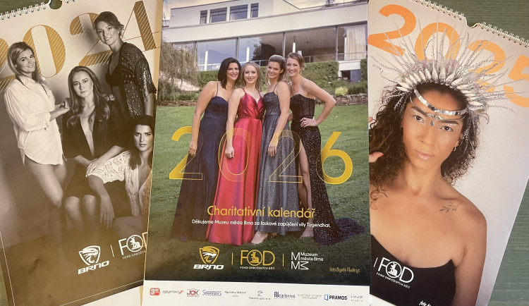 Volejbalové Šelmy nafotily charitativní kalendář ve vile Tugendhat