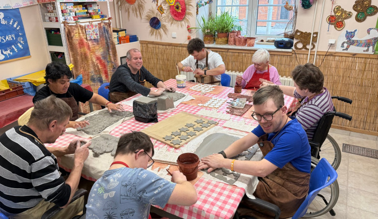 Domov Laguna Psáry, vyrábění ozdob