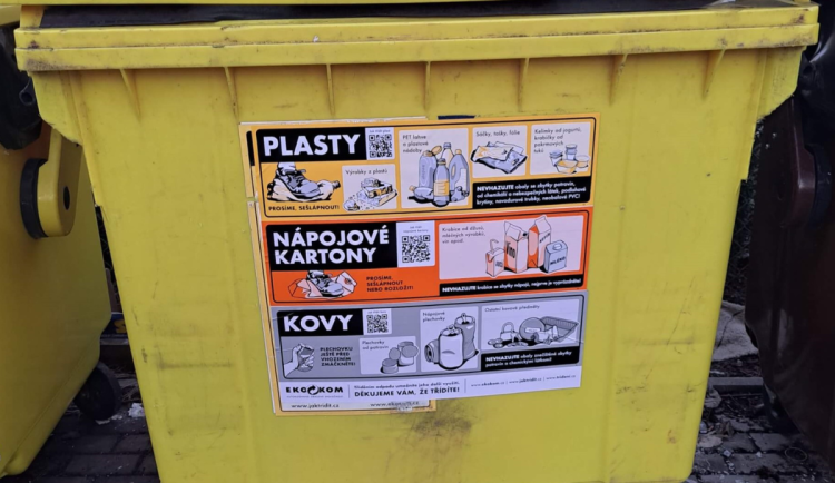 Jindřichův Hradec zlehčí třídění odpadu, do žlutých kontejnerů nově patří i kovy