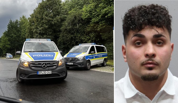 Po nebezpečném cizinci pátrá německá policie i u českých hranic. Uprchl cestou od soudu